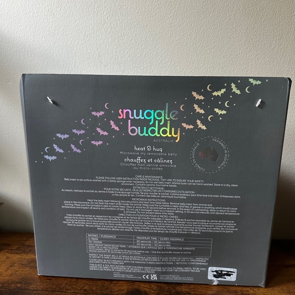 Microwaveable Snuggle Buddy - Black Cat Plush Toy - Picture 2 of 3